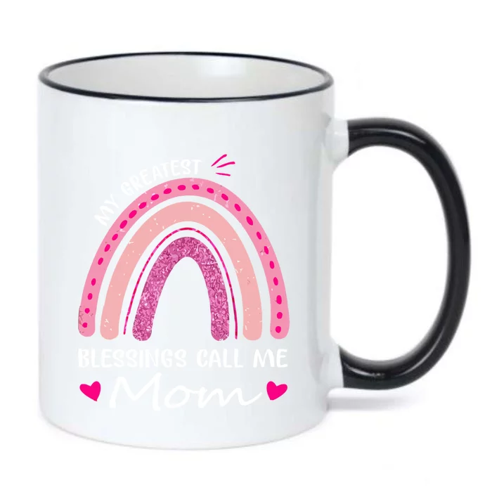 My Greatest Blessings Call Me Mom Meaningful Gift Black Color Changing Mug