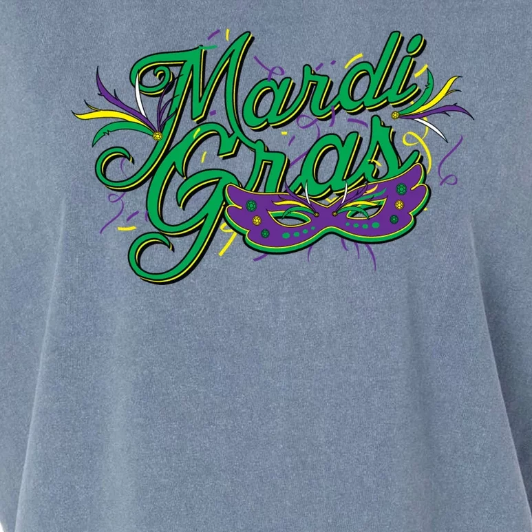 Mardi Gras Celebration Logo Garment-Dyed Women's Muscle Tee