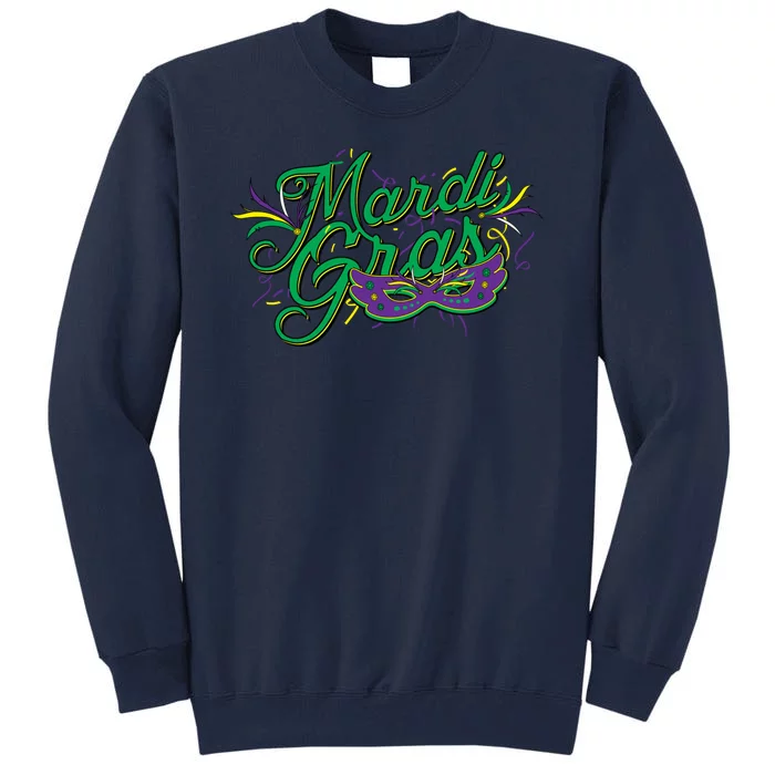 Mardi Gras Celebration Logo Tall Sweatshirt