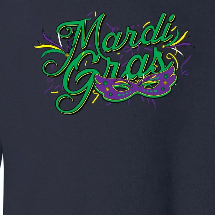 Mardi Gras Celebration Logo Toddler Sweatshirt