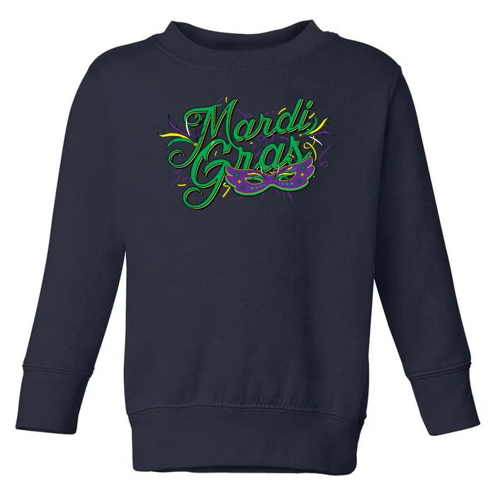 Mardi Gras Celebration Logo Toddler Sweatshirt