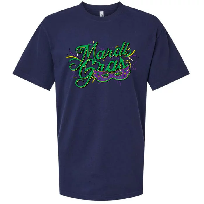 Mardi Gras Celebration Logo Sueded Cloud Jersey T-Shirt