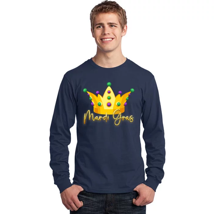 Mardi Gras Crown Celebration Tall Long Sleeve T-Shirt