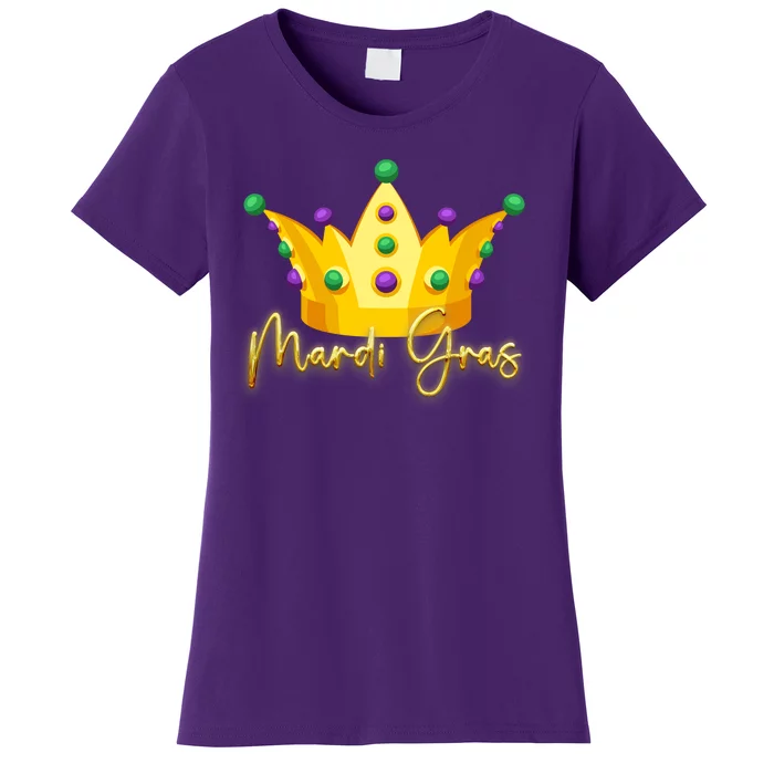 Mardi Gras Crown Celebration Women's T-Shirt