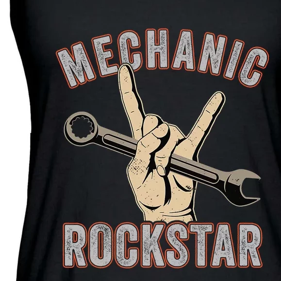 Mechanic Garage Car Enthusiast Man Cave Design for Garage Ladies Essential Flowy Tank