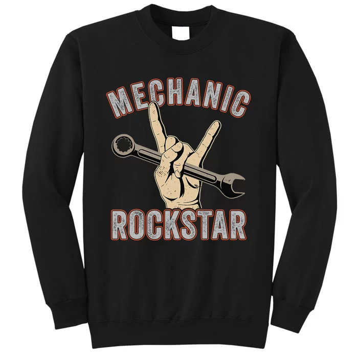 Mechanic Garage Car Enthusiast Man Cave Design for Garage Tall Sweatshirt