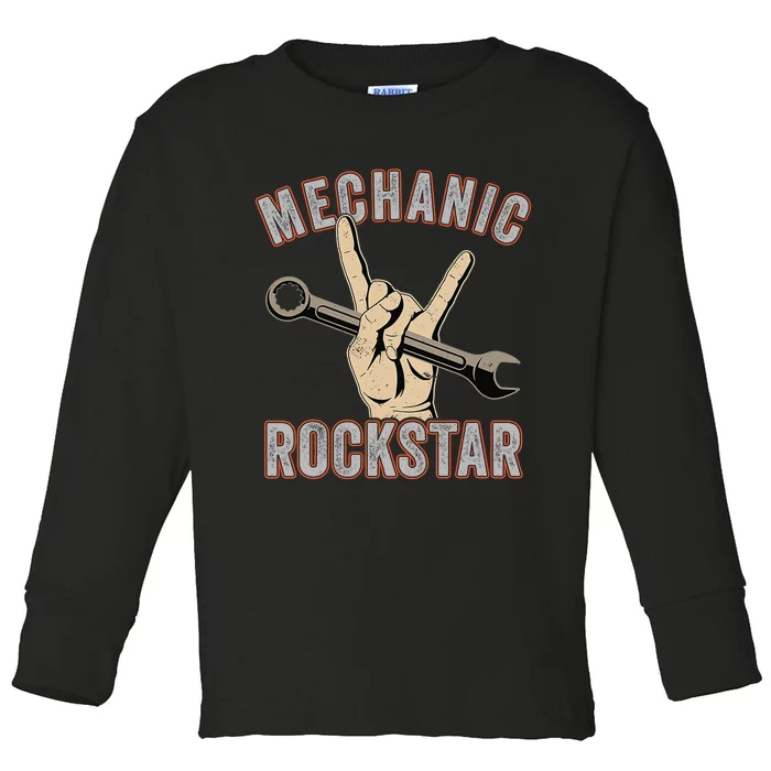 Mechanic Garage Car Enthusiast Man Cave Design for Garage Toddler Long Sleeve Shirt