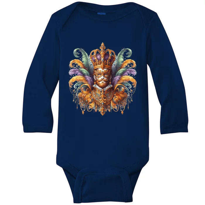 Mardi Gras Celebration Baby Long Sleeve Bodysuit