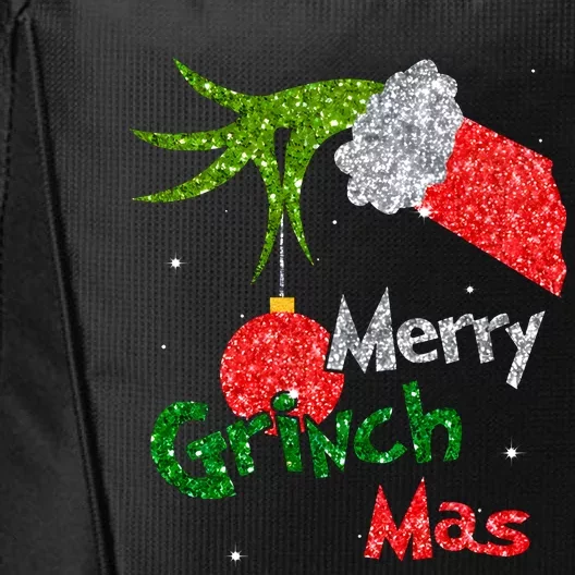 Merry Grinchmas Christmas Funny Cute Matching Family City Backpack