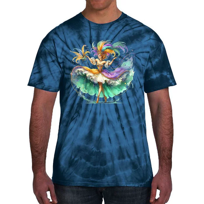 Mardi Gras Celebration Tie-Dye T-Shirt