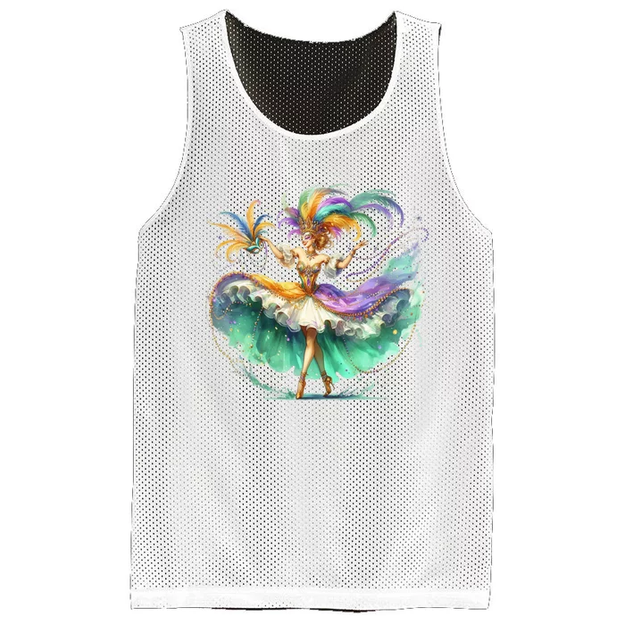 Mardi Gras Celebration Mesh Reversible Basketball Jersey Tank