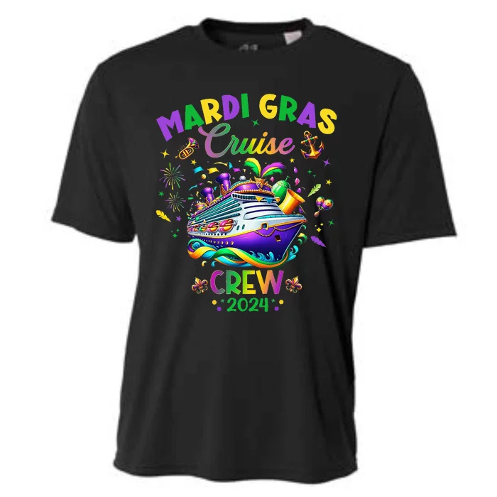 Mardi Gras Cruise 2024 Ship Family Matching Trip New Orleans Cooling Performance Crew T-Shirt