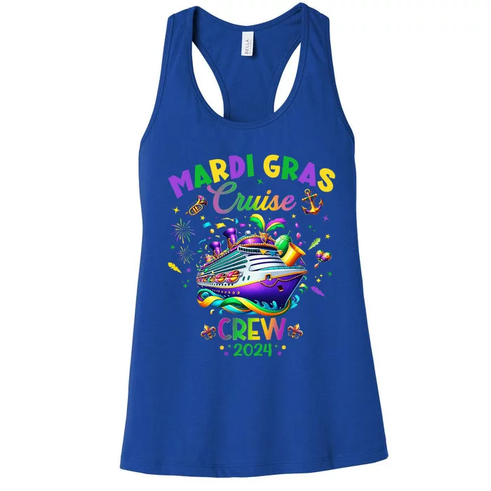 Mardi Gras Cruise 2024 Ship Family Matching Trip New Orleans Women's Racerback Tank