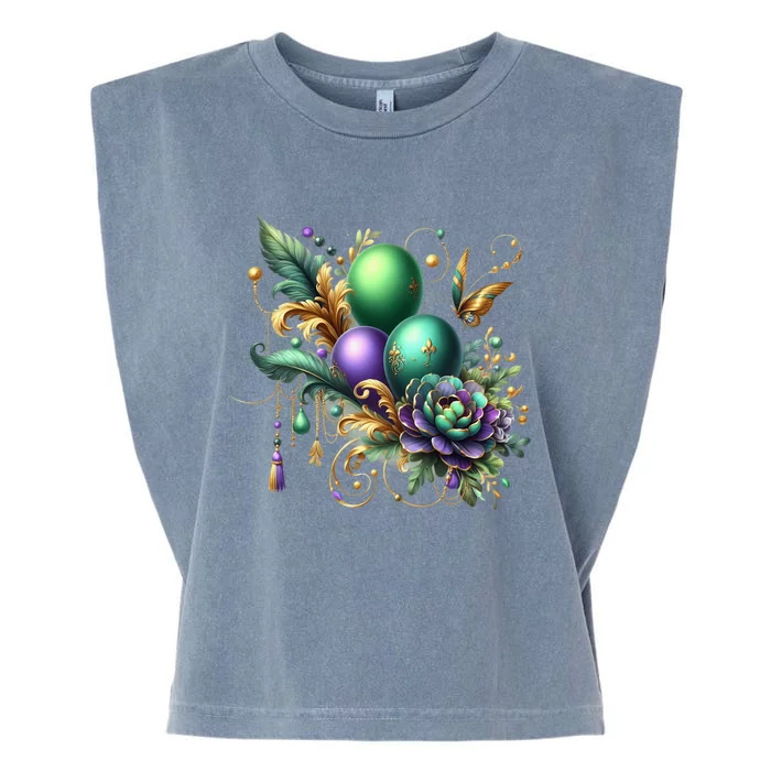 Mardi Gras Celebration Garment-Dyed Women's Muscle Tee