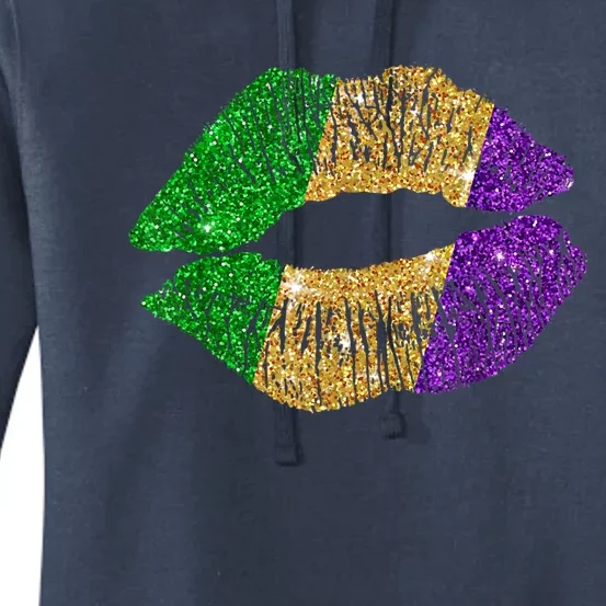 Mardi Gras Carnival Costume Lips Meaningful Gift Women's Pullover Hoodie