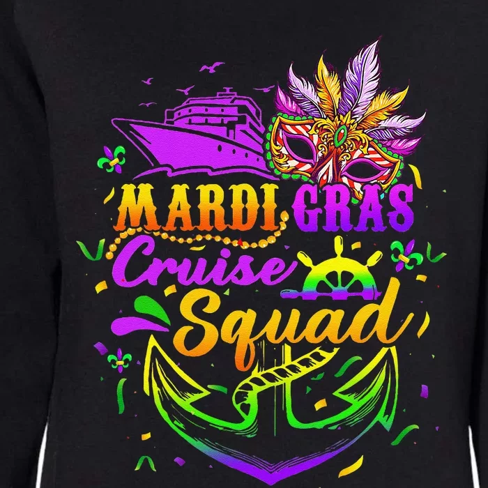 Mardi Gras Cruise Squad 2024 Matching Group Family Vacation Womens California Wash Sweatshirt