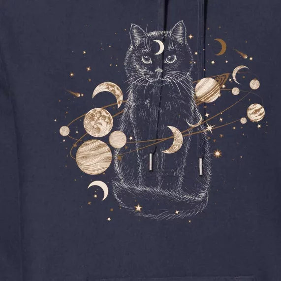 Magical Galaxy Cat Premium Hoodie