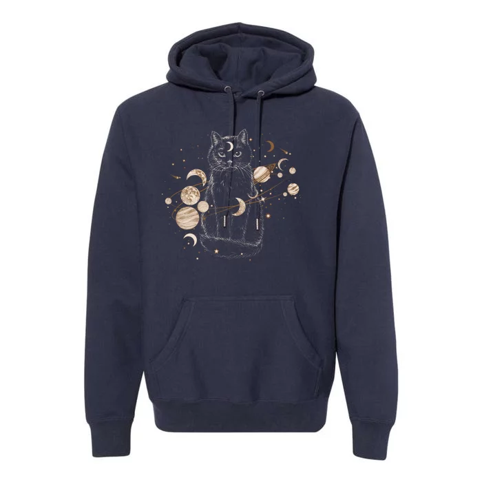 Magical Galaxy Cat Premium Hoodie