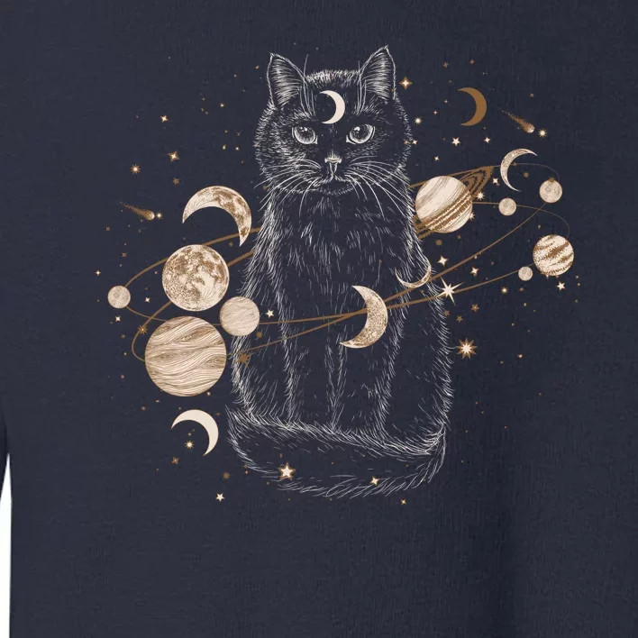 Magical Galaxy Cat Toddler Sweatshirt