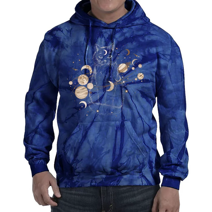 Magical Galaxy Cat Tie Dye Hoodie