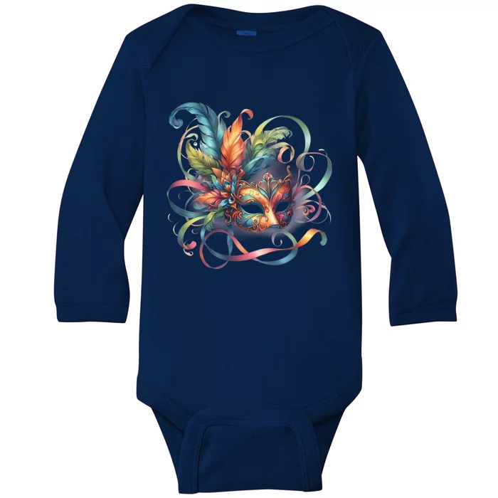 Mardi Gras Celebration Baby Long Sleeve Bodysuit