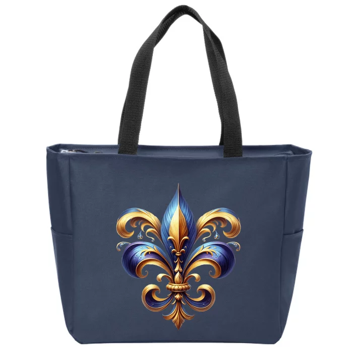 Mardi Gras Celebration Zip Tote Bag