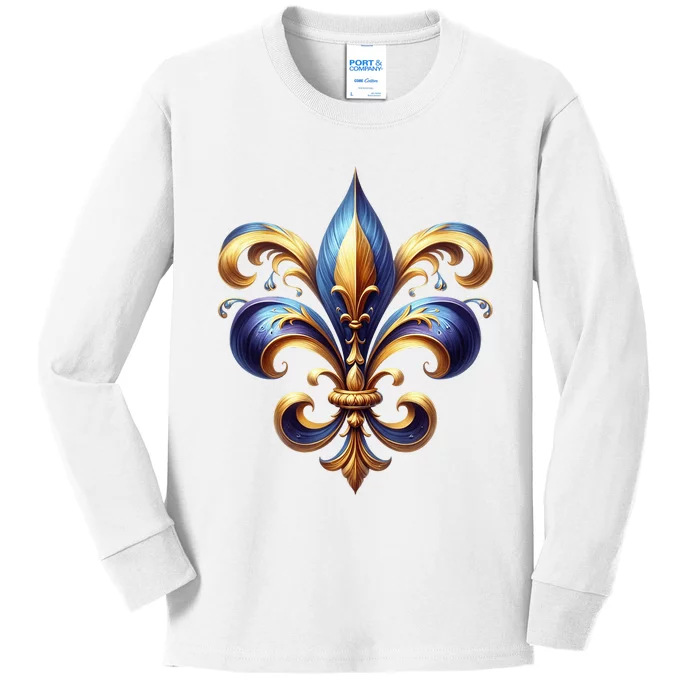 Mardi Gras Celebration Kids Long Sleeve Shirt