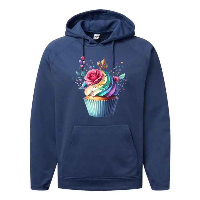 Mardi Gras Celebration Performance Fleece Hoodie