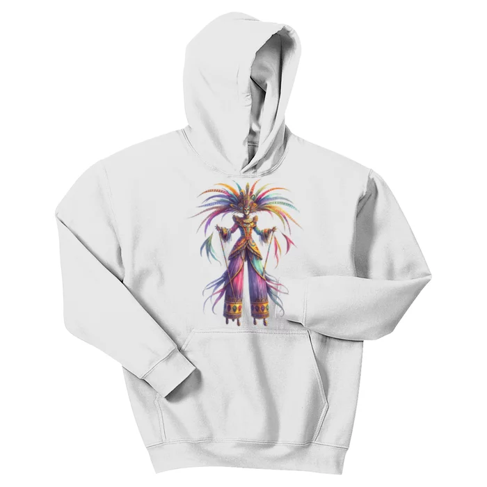 Mardi Gras Celebration Kids Hoodie