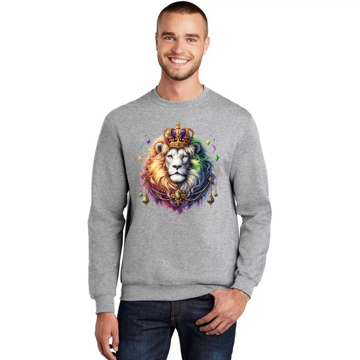 Mardi Gras Celebration Lion Tall Sweatshirt