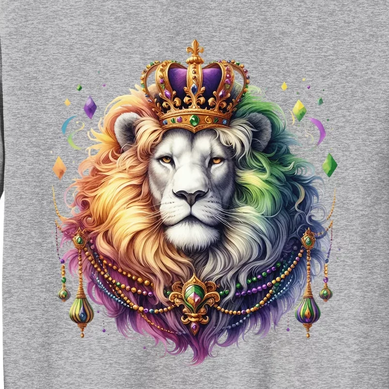 Mardi Gras Celebration Lion Tall Sweatshirt