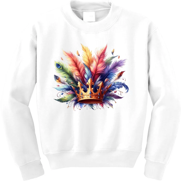 Mardi Gras Celebration Kids Sweatshirt