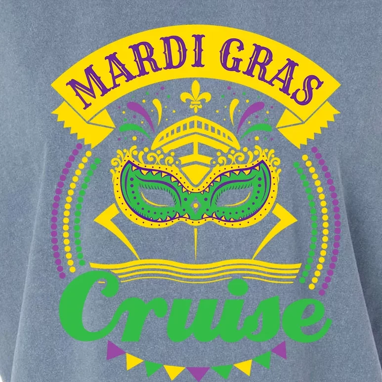 Mardi Gras Cruise Cruising Mask Cruise Ship Beads Garment-Dyed Women's Muscle Tee