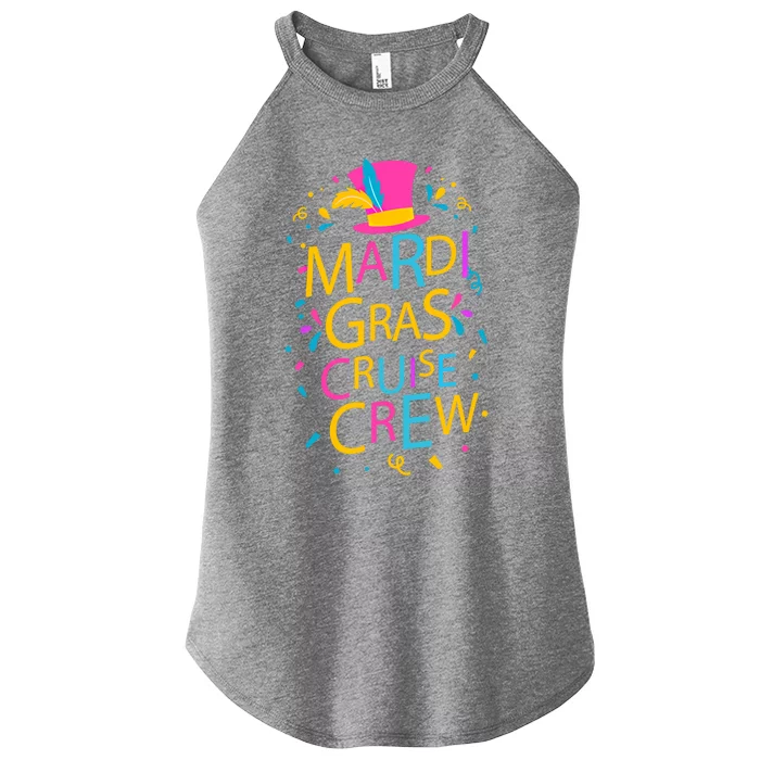 Mardi Gras Cruise Crew Ship Design Squad Festival Costume Gift Women’s Perfect Tri Rocker Tank