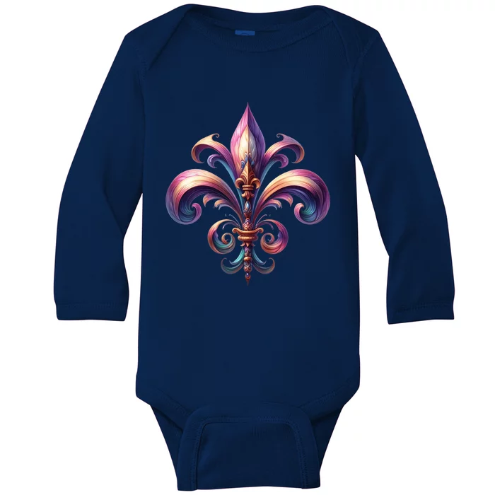 Mardi Gras Celebration Baby Long Sleeve Bodysuit