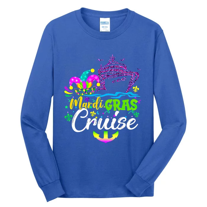 Mardi Gras Cruise Ship Beads Vacation Cruising Carnival Tee Cool Gift Tall Long Sleeve T-Shirt