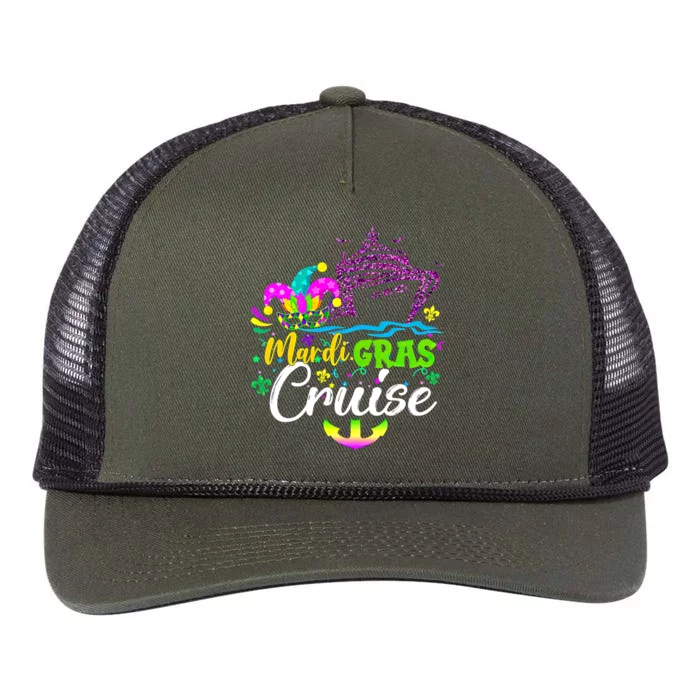 Mardi Gras Cruise Ship Beads Vacation Cruising Carnival Tee Cool Gift Retro Rope Trucker Hat Cap