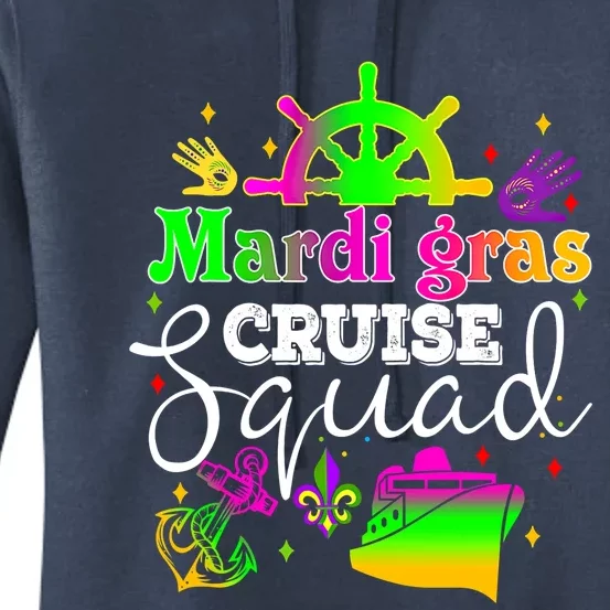 Mardi Gras Cruise Squad Carnival Costume Celebration Cute Gift Women's Pullover Hoodie