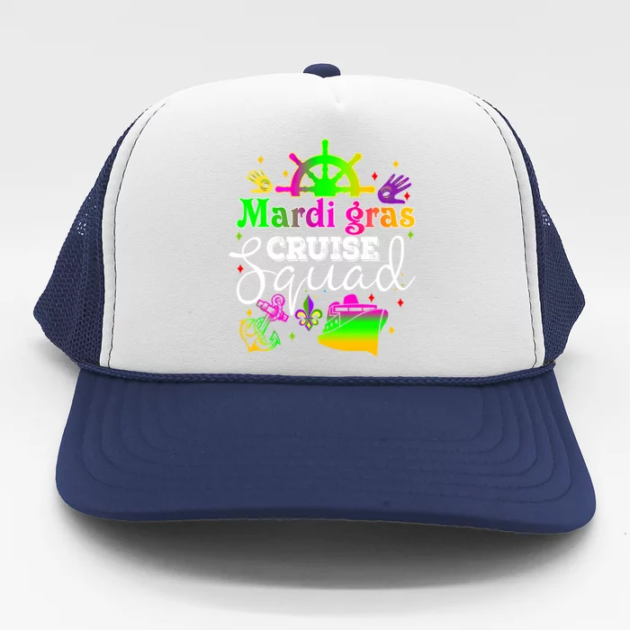 Mardi Gras Cruise Squad Carnival Costume Celebration Cute Gift Trucker Hat