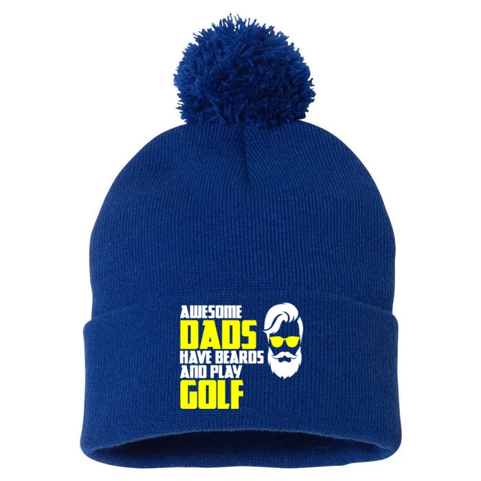 Miniature Golf Course Father's Day For Golf Player Cute Gift Pom Pom 12in Knit Beanie