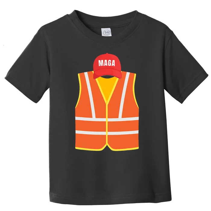 Maga Garbage Collector Vest For Trump Election Day Toddler T-Shirt