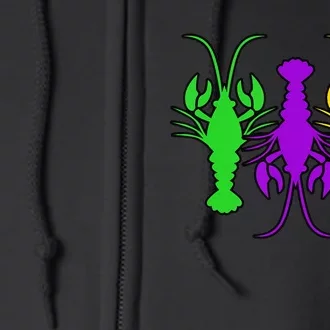 Mardi Gras Crawfish Mardi Gras funny festival Full Zip Hoodie