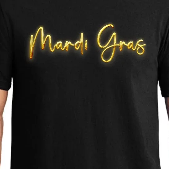 Mardi Gras Celebration Logo Pajama Set