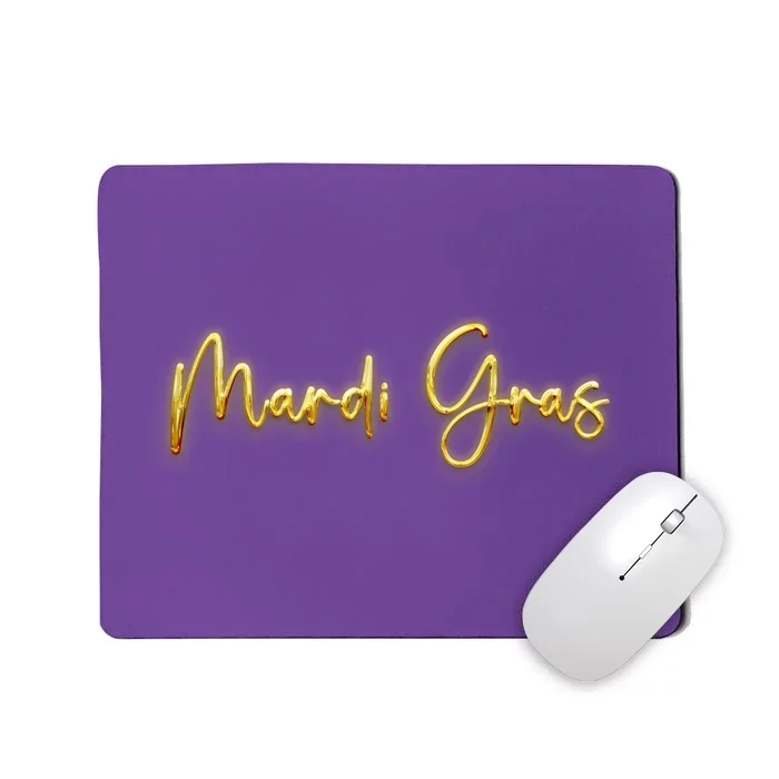 Mardi Gras Celebration Logo Mousepad