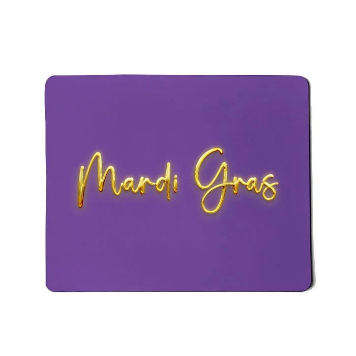 Mardi Gras Celebration Logo Mousepad