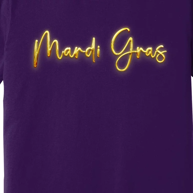 Mardi Gras Celebration Logo Premium T-Shirt