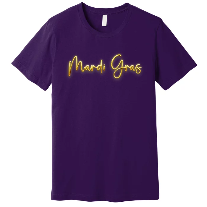 Mardi Gras Celebration Logo Premium T-Shirt