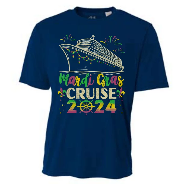 Mardi Gras Cruise 2024 Family Vacation Matching Cruise Cooling Performance Crew T-Shirt