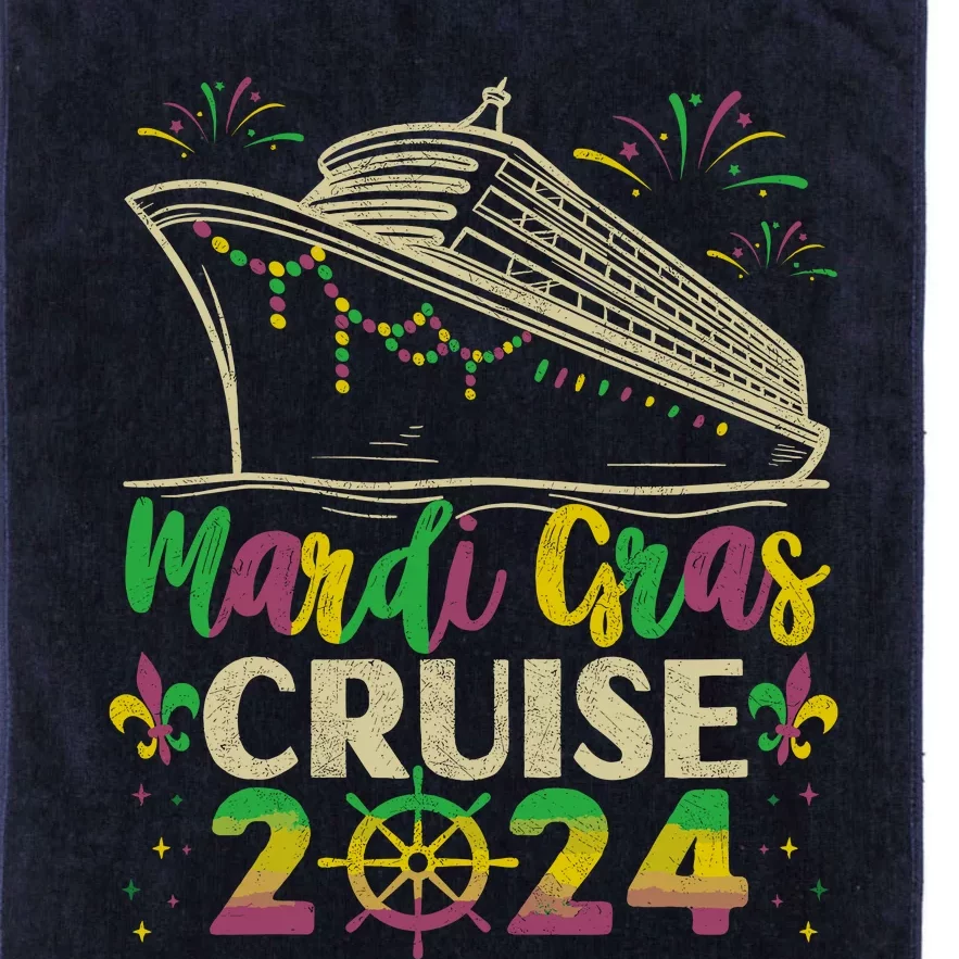 Mardi Gras Cruise 2024 Family Vacation Matching Cruise Platinum Collection Golf Towel