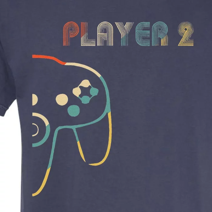 Matching Gamer Couple Player 1 Player 2 Love Love Love Garment-Dyed Heavyweight T-Shirt